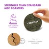 1 x Round Coaster - Name Christian Camouflage Army Military