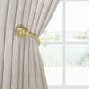 Hion Ganchos de cortina dorados para cortinas, 2 unidades, para