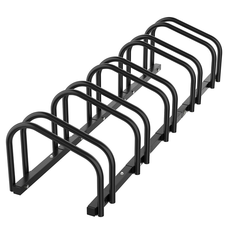 WALMANN 5 Bikes Floor Bike Stand, Bike Parking Rack Garage