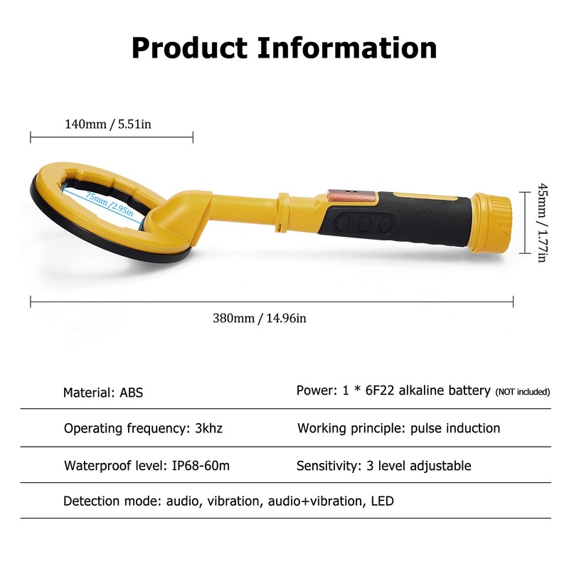 BuyWeek Metal Detector Underwater, 2 in 1 Metal Detectors Pinpointer