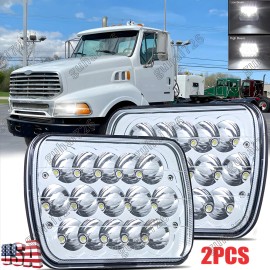 Unbranded Pair for Sterling Truck 5x7'' 7x6" Commercial Truck LED Headlight