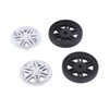 4 Sets Suitcase Repair Wheels with Covers PVC Wheel Casters