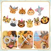 Adecortalk Cartoon Safari Animals Birthday Banner Cute Animal Birthday Party