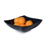 Fineline Settings Wavetrends Black China-Like Square 32 oz. Serving Bowl,