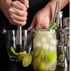 1 Pcs Cocktail Muddler, Stainless Steel Muddler with Grooved Head,