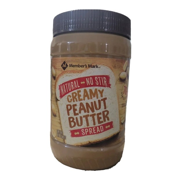 Member's Mark Natural No Stir Creamy Peanut Butter Spread (1 Pack 40oz.)