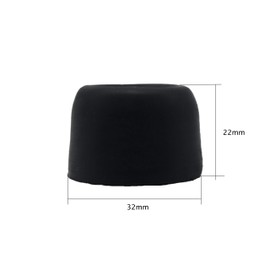 Rubber Door Stop Black Pack of 4