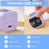Foyucool Digital Cube Productivity Timer, Rotating Pomodoro Timer with Gravireceptor