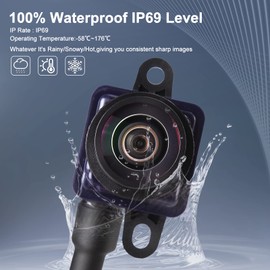 AISHAN Rear View Backup Camera Parking Assist Camera Compatible with 2011-2020 Dodge Journey Replace# 56054158AB 56054158AC 56054158AD