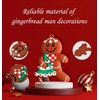 DHSUN Christmas Tree Ornaments, Gingerbread Man Pendants, 12 Pieces, Hanging