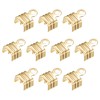 uxcell 200Pcs Fold Over Cord Ends, 5x7.5mm Terminators Crimp End