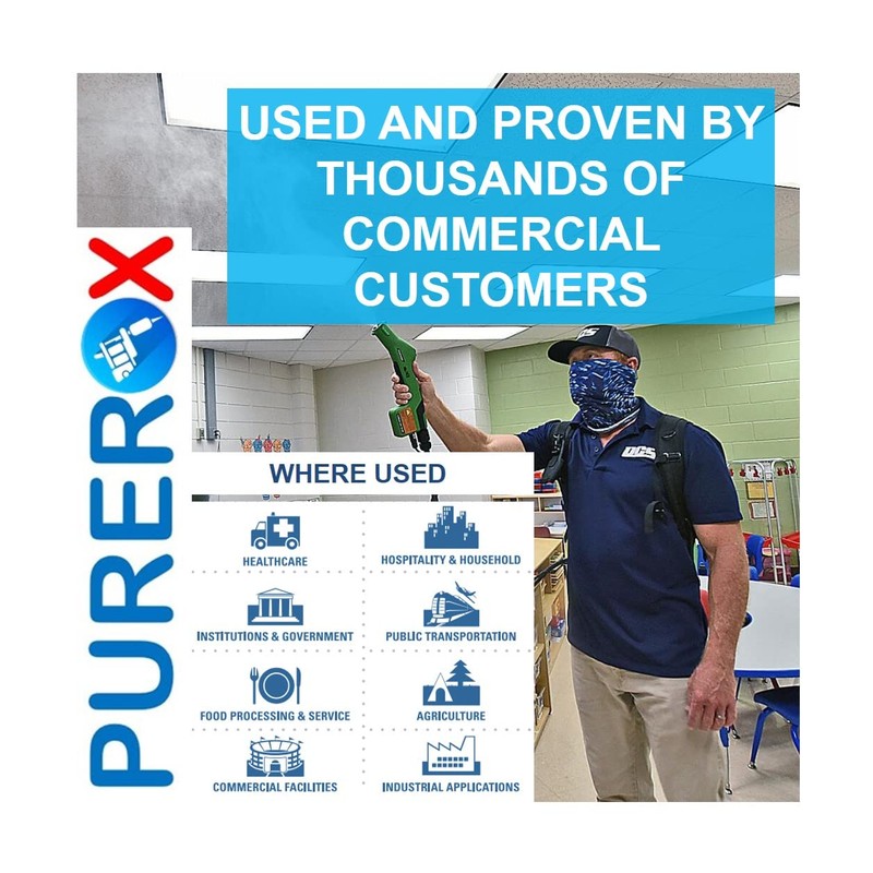 PUREROX Disinfectant Tattoo Parlor, Nail Salon. Eliminate 99.9999% MRSA, VRE,