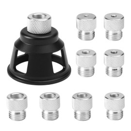 ZOBMIO Drilling Template for Wood and Metal - Precise Drilling Device with Adjustable Drilling Guide, Furniture Construction Dowel Gauge Drill Hole Finder with 3/4/5/6/7/8/9/10 mm Drill Bushing