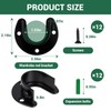 HOME MASTER HARDWARE Stainless Steel Closet Rod Bracket,Closet Rod Holders,