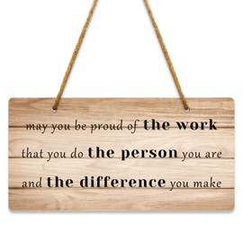 Motivational Wall Decor Inspirational Wall Art Signs Inspirational Signs Gift PVC Sign Inspirational Farmhouse Office Hanging Signs Positive Quotes Gift for Friend Teacher Women Graduate