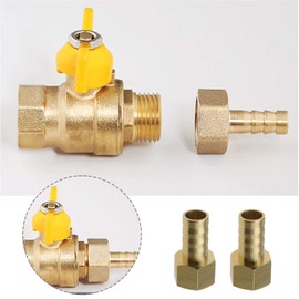 EMSea 2 Pcs 1/4 BSP Female Thread to 10mm Hose Barbed Fitting Connectors Pipe Joint Adapter Couplers for Fuel Air Gas Water Oil