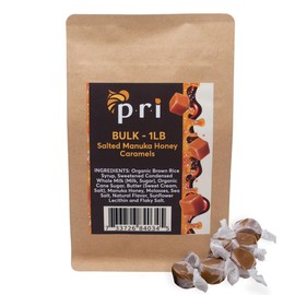 P.R.I Manuka Honey Salted Caramels, Sweet and Chewy All Natural Treats, 1lb