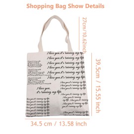 JTOUK Music Album Themed Tote Bag Music Lover Gift Singer Song Gift New Album Gift Concert Lover Gift (Ruining Tote EU)