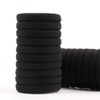 Kingsie Ponytail Hair Rubber Black Outer Diameter 2.2 inches (5.5