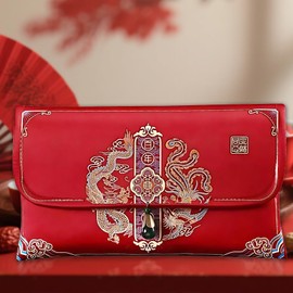 Fabric Red Envelopes for Chinese Wedding Tea Ceremony or Engagement Party
