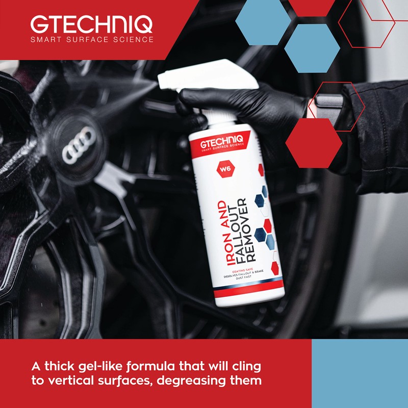 Gtechniq W6 Iron Removing Wheel & Paint Cleaner for Cars,