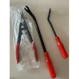 Xinodle 3 Pieces Clip Pliers Set and Fastener Remover Tool, Automotive Car Trim Rivet Clip Removal Tool for Door Panel Dashboard Body, Auto Upholstery Car Remover Pry Tools Repair Kit