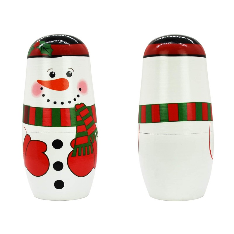 5 Piece Nesting Dolls Wooden Russian Matryoshka Doll Cute Handmade