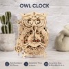 ROKR 3D Wooden Puzzles for Adults Mechanical Clock Kits-Owl Clock,