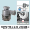 QruiLanTu Sink Trap 1 1/2'' P-Trap Replacement Upgrade Visible Removable