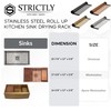 Strictly Sinks Stainless Steel Roll Up Dish Drying Rack –