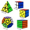 Speed Cube Set, Puzzle Cube, Magic Cube 2x2 4x4 Pyraminx