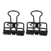 80Pcs Hollow Binder Clips 0.7in Sturdy Metal Hollow Out Strong