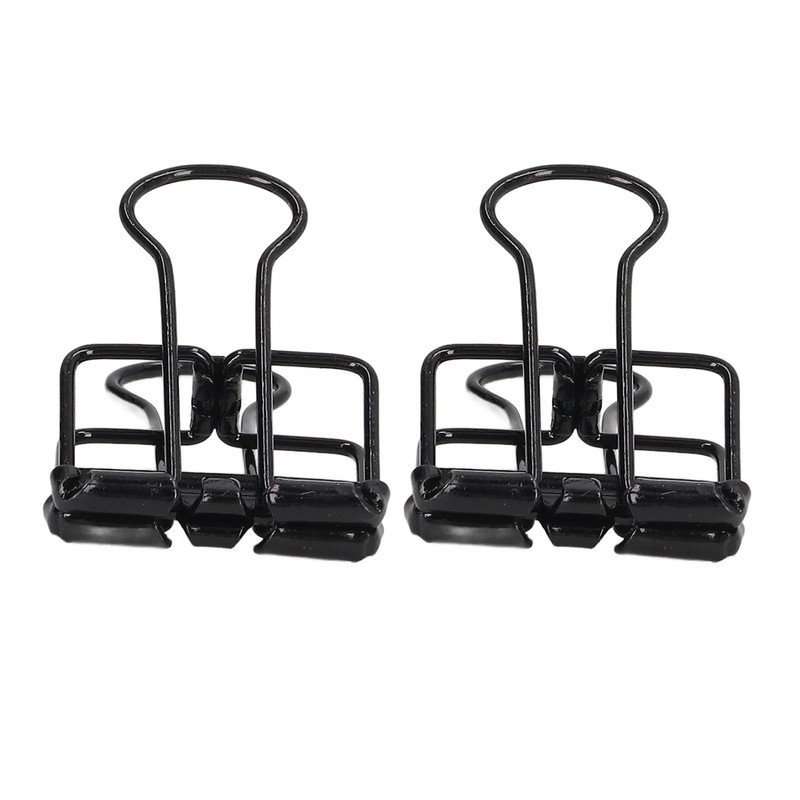 80Pcs Hollow Binder Clips 0.7in Sturdy Metal Hollow Out Strong