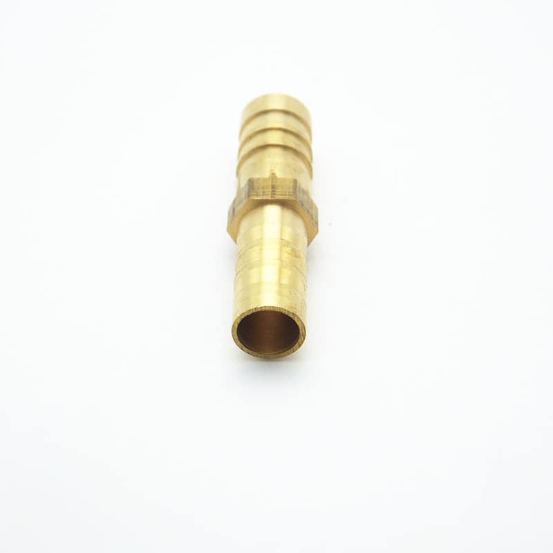 1Pcs 10mm-12mm Two Way Reducing Connector Brass Barb Hose Connector