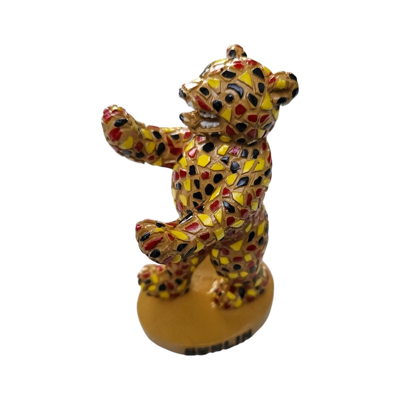 Berlin Bear Statue 10 cm - Polyresin in Mosaic Look,