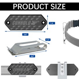 Magnetic Belt Tool Holder, Heavy Duty Magnetic Tool Belt Clip, Magnetic Tool Holder Storage Organizer for Screws, Hammer, Pliers, Drill Bit, Wrench, or Any Magnetic Tools and Hardware (Black-1)