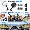 Folding Motorcycle Rearview Mirrors for Bikes & Scooters – Adjustable