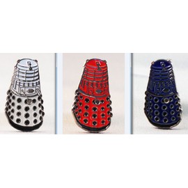 Metal Enamel Pin Badge Doctor Dr. Who Daleks - Triple Set