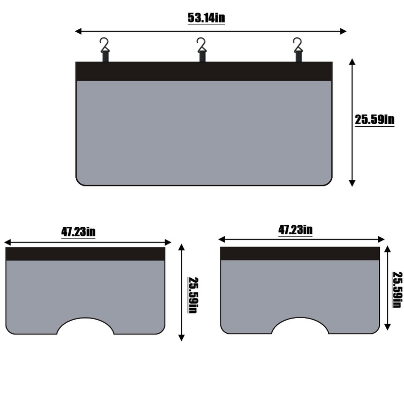 KHGUZ 3PCS Car Fender Covers, PU Leather Mechanic Magnetic Vehicle