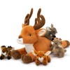 MorisMos 5Pcs Large Deer Stuffed Animal, 18inch Mommy Deer Plush