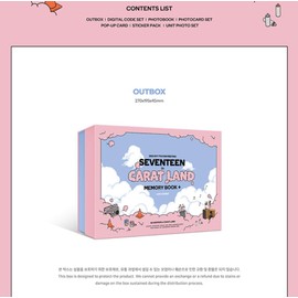 SEVENTEEN 2023 SVT 7th Fan Meeting [ SEVENTEEN in CARAT LAND ] Memory Book + Digital Code (Ship by DHL Express)