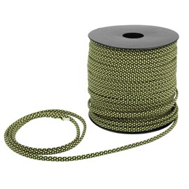 Core Paracord,50M 4MM Thick 7 Core Paracord Tying Tent Lanyard Cam Rope replacement for Outdoor Bracelet Weaving(Green Black)