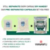 WANANFU Separated Empty Capsules Size 1 Vegetarian (200 Count), Compatible