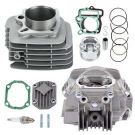 YX140 Cylinder Head Assembly Kit + Cylinder Piston Ring Gasket Kit for 56mm Bore YX 140cc YX150cc 1P56YMJ 1P56FMJ 1P56FMJ-5 Horizontal Engine