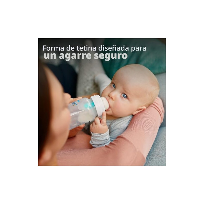 Philips Avent SCY703/02 - Biberón anticólico con ventilación sin aire,
