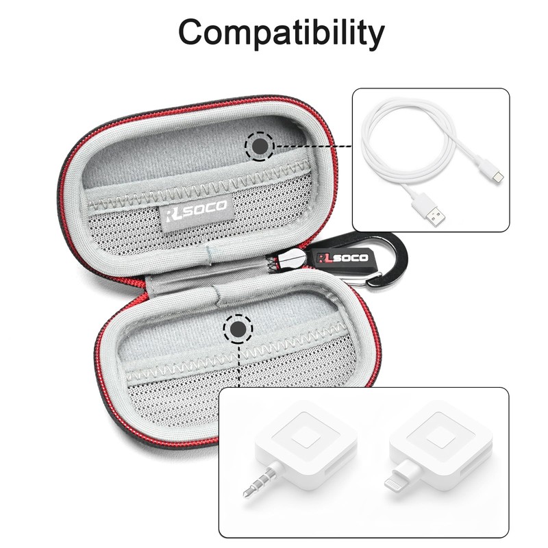 RLSOCO Hard Case for Square Reader for magstripe (with Lightning