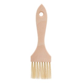 Redecker Natural Horsehair Flat Pastry Brush with Untreated Beechwood Handle, Ideal for Basting, Glazing and Applying Eggwash, 6 Inches, Made in Germany