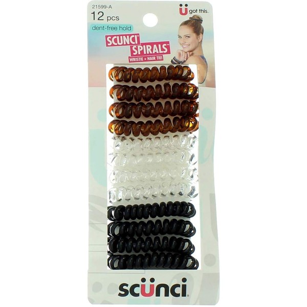 Scunci Plastic Spiral Twister (Pack of 2)
