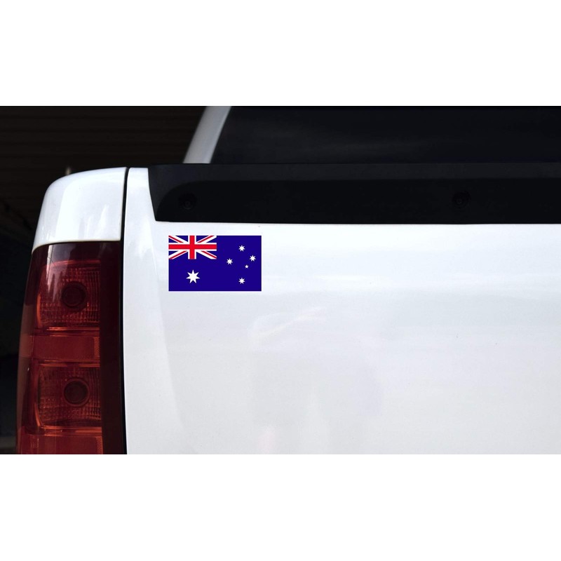 StickerTalk Australia Flag Vinyl Sticker, 5 inches by 3 inches