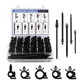 JNNJ Pack of 150 Nylon Wiring Harness Installation Clips Assortment for Cars, Car Wiring Harness Guide Clips, Wiring Harness Laying Clips Assortment, Universal for Most Cars SUVs